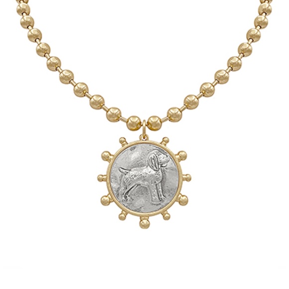 Smokey Hound Dog Necklace Set - Picture 3 of 4